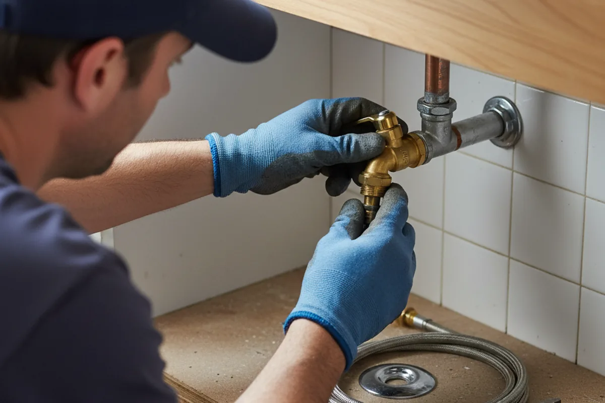 Shutoff valve and fitting work during Faucet and Fixture Repair in Chincoteague Island